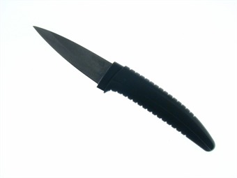 CCN-20674 BLACK CERAMIC KNIFE (1PC) [Chef Deluxe]