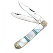 CCN-16836 WHITE LIP PRL COLLCTBL TRPR (1P) [Silverhorse Stoneworks • Pocket Knives • Premium Knives]