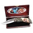 CCN-19096 INDIAN FOLDER W/BOX (1PC) [Frost Cutlery • Pocket Knives • Wildlife Series]