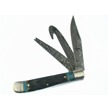 CCN-31345 BLUEBONE DAMASCUS TRAPPER(1PC) [Bone Collector USA • Pocket Knives]