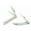CCN-38835 ABALONE CHURCH KNIVES  (2PCS) [Bear N Bull • Pocket Knives • Premium Knives]