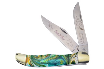 5.25" Michael Prater Emerald River Folding Hunter