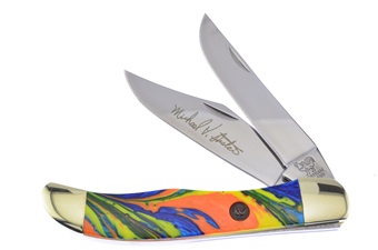 5.25" Michael Prater Hen + Rooster Feather Macaw Hunter