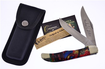 5.25" Michael Prater Northern Lights Folding Hunter