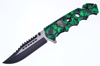 4.75" Green Skull Camo Snapshot