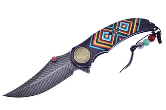 5" Black Aztec Feather Snapshot