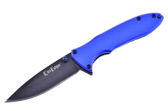 4" Blue Aluminum Frame Lock Tactical