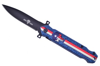 4.5" Red/White/Blue Punisher Tactical
