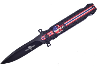 4.5" Red/White/Blue Punisher Tactical
