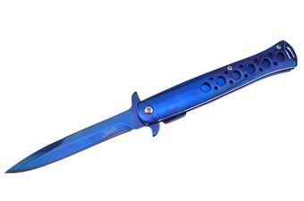 5" Blue Titanium Stiletto
