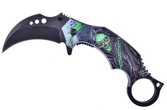 5.25" Green Abs Karambit