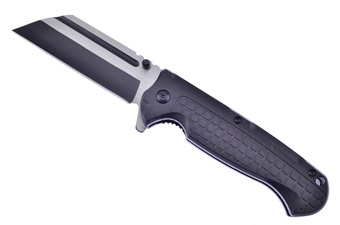 4.75" Black Composite Cleaver Assisted Folder