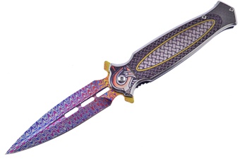 4.75" Rainbow Folder 3d Stainless Steel Handle