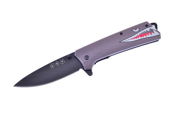 4.75" Grey Shark Abs Folder