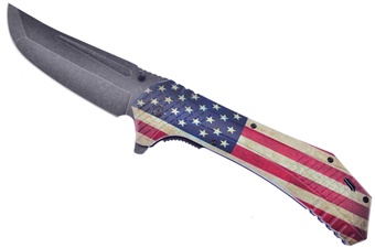 7" Tanto Flolder Us Flag