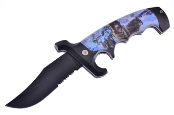 5.25" 3d Wolf Tiger Folder