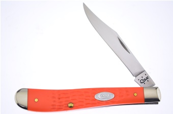 4.125" Case Sparxx Orange Synthetic Slimline Trapper