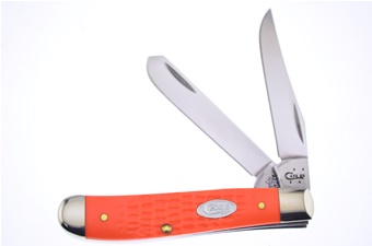 3.5" Case Sparxx Orange Synthetic Mini Trapper