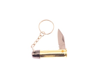 1.5" Gold Bullet Knifw w/ Ring