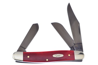 3.88" Case Red Smoothbone Stockman Pvd Blade