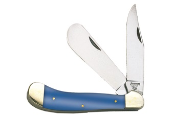 4.625" Blue Smoothbone Saddlehorn