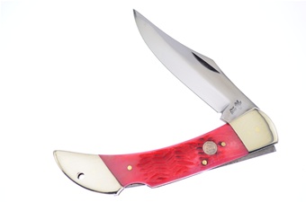5" Red Pickbone Folding Hunter