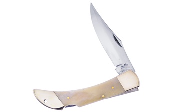 5" White Smoothbone Folding Hunter