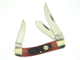 3.5" Red Jig Bone Little Cutting Horse