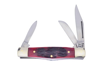 2.75" Red Walnut Jigged Bone Baby Diamondback