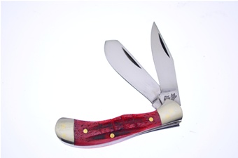 2.5" Red Second Cut Baby Saddlehorn