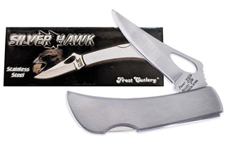3" Stainless Steel Silver Hawk