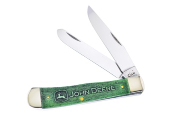 4.125" Case Green Bone John Deere Trapper