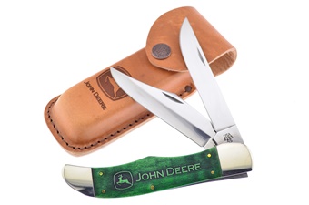 5.25" Case Green Bone J Deere Large Hunter