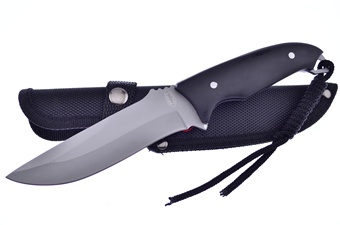 9" Black Pakkawood Big Game Mizer w/Sheath