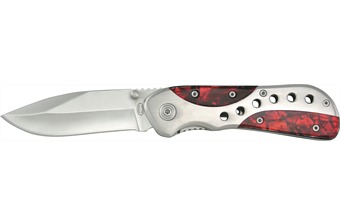 4.5" Stainless Steel/Candy Apple Tactical Folder