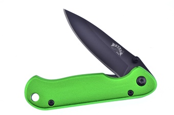 3.5" Green Stainless Steel Tactical Folder