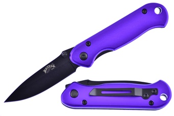 3.5" Purple Tack Folder Non Assisted
