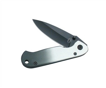 3.5" Silver Aluminum Tactical Folder