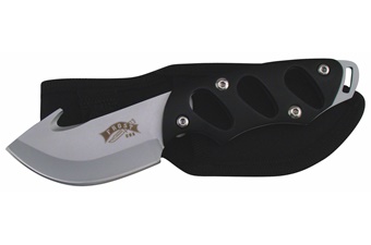 7" Black Composite Guthook Bowie w/Sheath