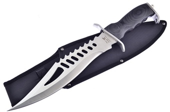 16.5" Black Pakkawood Nautilus w/Sheath