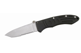 4.875" Black Composite Sidelock Tanto