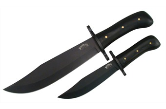 13" & 8.75" Black Composite Bowie Combo