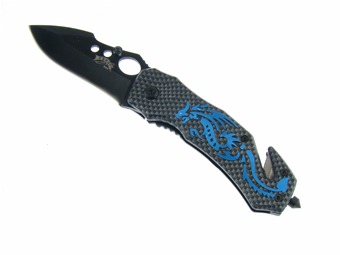 Blue Dragon Folder Black Blade 4"