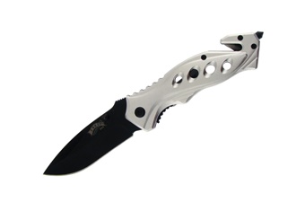 4.5" Silver Aluminum Tactical Folder