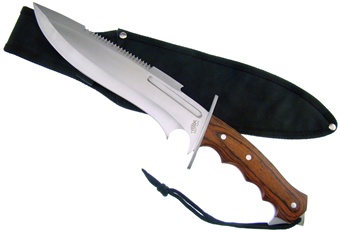 15" Pakkawood Bowie w/Sheath
