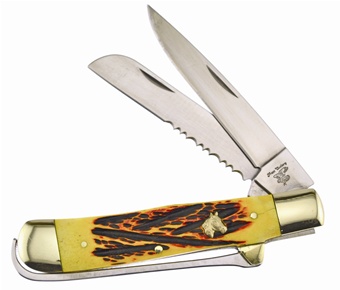 4.25" Honey Bone Hoof And Hay Knife