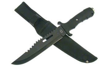 12" Black Bowie w/Sheath