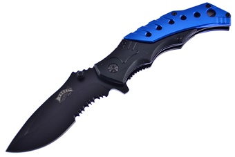 4.5" Black/Blue Aluminum Snapshot Tactical