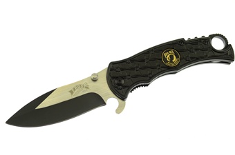 4.5" Pow/Mia Black Aluminum Snapshot Tactical