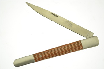 4.75" Zebra Wood Pen Knife